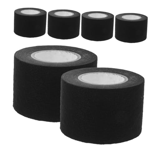 GLEAVI 6 Rollen Flanellband Kabelbaumband Für Hohe Temperaturen Kabelbaum Für Automotoren Gewebeband Für Kabelbäume Klebeband Für Autokabel Stoffband Band Mit Hoher Hitze Beflockung Black von GLEAVI