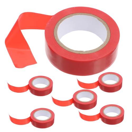GLEAVI 6 Rollen Isolierband farbiges Band Isolierbänder farbiges Klebeband zur Beschriftung Farbklebeband elektisches Klebeband flexibles Flachkabelband elektrisches Band PVC rot GLEAVI 6 Rollen Isolierband farbiges Band Isolierbänder farbiges Klebeband zur Beschriftung Farbklebeband elektisches Klebeband flexibles Flachkabelband elektrisches Band PVC rot von GLEAVI