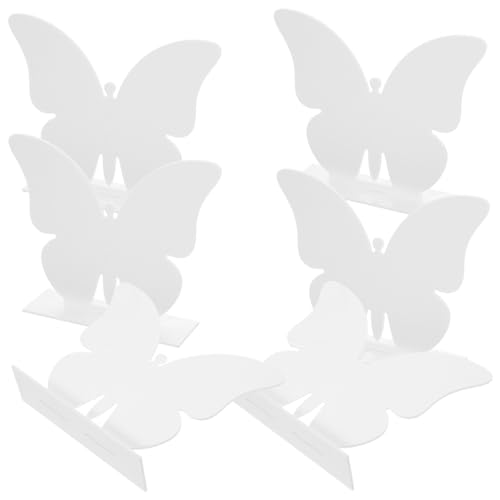 GLEAVI 6 Sätze Teiliges Tischschild Schmetterlingsform Diy Blanko Tischnummernschild mit Ständer für Hochzeiten und Besondere Anlässe von GLEAVI