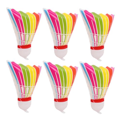 GLEAVI 6 Stück Badminton Ballon Groß Große Farben Bunte Dekorationen Thema Jumbo Glänzend Party Sport Riesige Ballons Candyland Ballons Goldfolienballons Geburtstagsballons von GLEAVI