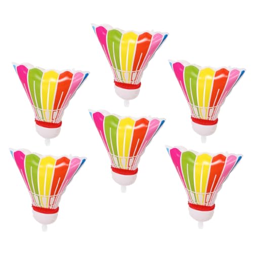 GLEAVI 6 Stück Badminton Ballon Riesige Sportfarben Leuchtend Weiße Dekorationen Rosa Große Riesige Folienballons Jumbo Party Geburtstag Candyland Ballons Tennis Ballons von GLEAVI
