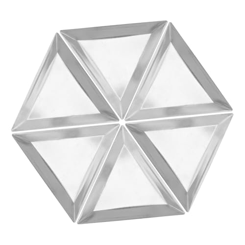 GLEAVI 6 Stück Edelstahl Waagschalen Dreieck Design Wägeschalen für Epoxidharz Pulver Flüssigkeiten Schmuck Labor Präzise Platzsparend Langlebig von GLEAVI