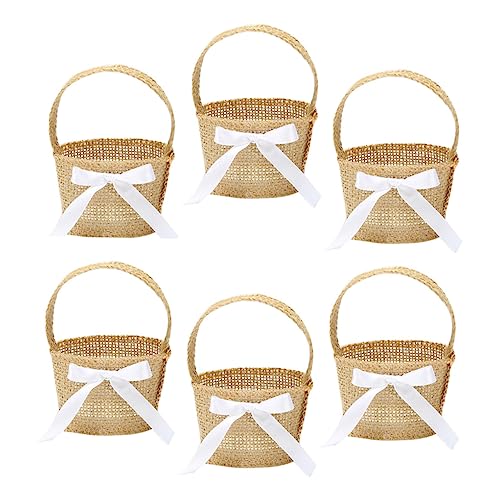 GLEAVI 6 Stück Handgefertigter Teiliges Ostereierkorb für Hochzeiten Partys und Tischdekoration Robuste Aufbewahrungskörbe mit Tragbaren Griffen und Natürlichem Look GLEAVI 6 Stück Handgefertigter Teiliges Ostereierkorb für Hochzeiten Partys und Tischdekoration Robuste Aufbewahrungskörbe mit Tragbaren Griffen und Natürlichem Look von GLEAVI