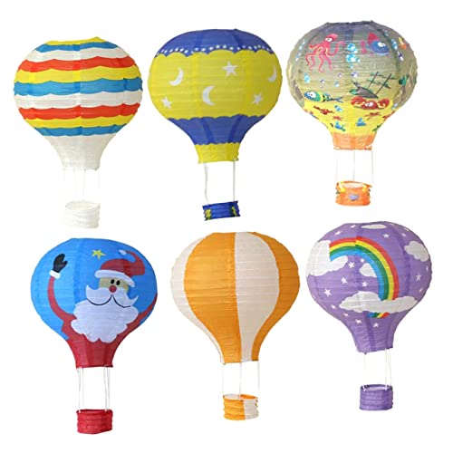 GLEAVI 6 Stück Heißluftballon hängende Verzierungen erste Geburtstag Wohnkultur Dekorationen Lasst uns kinderzimmer wanddeko wandpolsterung kinderzimmer Hängedekoration Partyzubehör Zweig GLEAVI 6 Stück Heißluftballon hängende Verzierungen erste Geburtstag Wohnkultur Dekorationen Lasst uns kinderzimmer wanddeko wandpolsterung kinderzimmer Hängedekoration Partyzubehör Zweig von GLEAVI