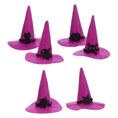 GLEAVI 6 Stück Kleine Filz Hexenhüte für Diy Dekoration Party Accessoires für Kostüme und Festlichkeiten Geeignet für Home Decor GLEAVI 6 Stück Kleine Filz Hexenhüte für Diy Dekoration Party Accessoires für Kostüme und Festlichkeiten Geeignet für Home Decor von GLEAVI