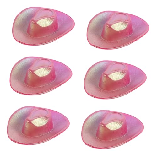 GLEAVI 6 Stück Mini Cowgirl Hüte in Rosa Kleine Western Flaschenhüte für Partydeko Bastelprojekte Puppenhaus Accessoires und Vielseitige DIY Dekoration GLEAVI 6 Stück Mini Cowgirl Hüte in Rosa Kleine Western Flaschenhüte für Partydeko Bastelprojekte Puppenhaus Accessoires und Vielseitige DIY Dekoration von GLEAVI