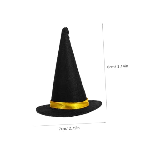 GLEAVI 6 Stück Mini Filz Hexenhüte Schwarze Halloween Weinflaschen Deko Wiederverwendbar Für DIY Basteln Haaraccessoires Party Zubehör GLEAVI 6 Stück Mini Filz Hexenhüte Schwarze Halloween Weinflaschen Deko Wiederverwendbar Für DIY Basteln Haaraccessoires Party Zubehör von GLEAVI