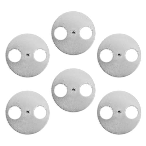 GLEAVI 6 Stück Spieluhrschlüssel Runder Metall Aufzieher Kreisförmige Scheibe Ersatz Aufziehschlüssel – 55 Mm Ersatzteile Für Die DIY Spieluhr Herstellung von GLEAVI