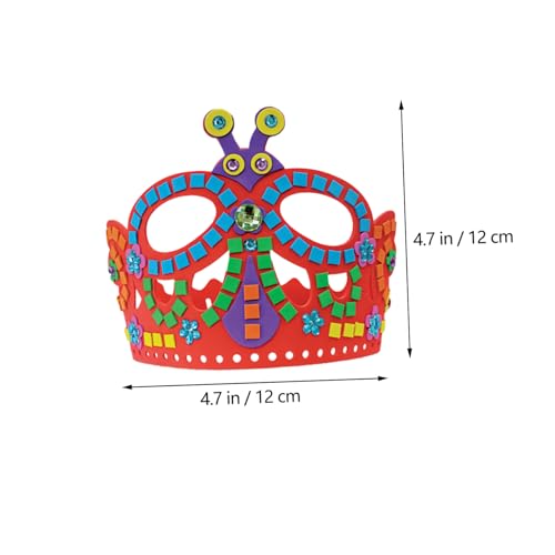 GLEAVI 6 Stück Teiliges DIY Bastelset aus EVA für Bunte Partyhüte mit Strassstein aufklebern Kreative Geburtstagskrone für Mädchen Bastelspielzeug und Partyzubehör GLEAVI 6 Stück Teiliges DIY Bastelset aus EVA für Bunte Partyhüte mit Strassstein aufklebern Kreative Geburtstagskrone für Mädchen Bastelspielzeug und Partyzubehör von GLEAVI