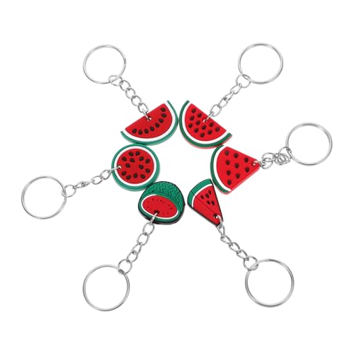 GLEAVI 6 Stück Wassermelonen Schlüsselanhänger Schlüsselring Anhänger Süße Dekoration für Taschen Rucksäcke und Schlüssel Langlebige und Niedliche Hängeanhänger für Partys und Festivals GLEAVI 6 Stück Wassermelonen Schlüsselanhänger Schlüsselring Anhänger Süße Dekoration für Taschen Rucksäcke und Schlüssel Langlebige und Niedliche Hängeanhänger für Partys und Festivals von GLEAVI