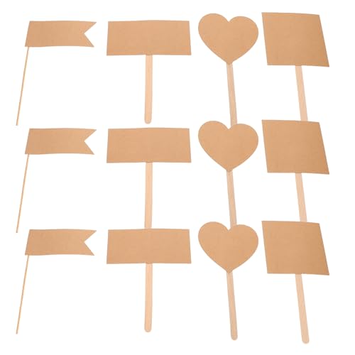 GLEAVI 60 Stück Kuchenetiketten aus Kraftpapier: Geburtstagskuchendekorationen, blanko, Dessertmarker, Dekoration für Buffet, Event, Vorspeisen, Lebensmitteletiketten GLEAVI 60 Stück Kuchenetiketten aus Kraftpapier: Geburtstagskuchendekorationen, blanko, Dessertmarker, Dekoration für Buffet, Event, Vorspeisen, Lebensmitteletiketten von GLEAVI