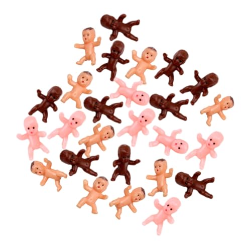 GLEAVI 60 Stück Mini Babypuppen Dekorationen Realistische Kunststofffiguren für Babyparty und DIY Dekoration Wiederverwendbar für Eiswürfelspiele und Festlichkeiten von GLEAVI