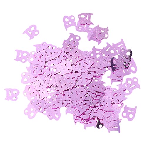 GLEAVI 600 Stück Monochrome Digitale Geburtstagskonfetti für Partydekoration Jahre Rosa für Tischdekoration und Feierlichkeiten GLEAVI 600 Stück Monochrome Digitale Geburtstagskonfetti für Partydekoration Jahre Rosa für Tischdekoration und Feierlichkeiten von GLEAVI