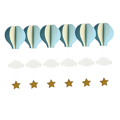 GLEAVI 6Stücke Heißluftballon Dekorationen Hängende für Babyparty Geburtstagsfeier und Hochzeiten Pastellfarben Wiederverwendbare GLEAVI 6Stücke Heißluftballon Dekorationen Hängende für Babyparty Geburtstagsfeier und Hochzeiten Pastellfarben Wiederverwendbare von GLEAVI