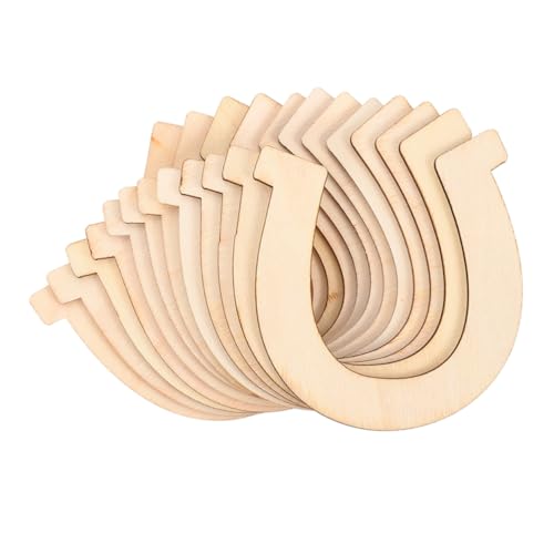 GLEAVI 72 Stück Diy Holzscheiben Unvollendete Holz Ausschnitte für Kreative Malprojekte und Festdeko für Handwerk Basteln und von GLEAVI
