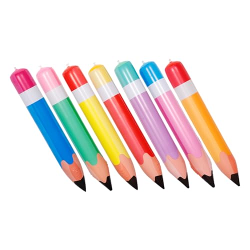 GLEAVI 7Stücke Aufblasbare Bleistifte Riesige Buntstift Ballon Dekoration für Schulanfang Abschlussfeier und Einfache Handhabung und Lebendige Farben für Klassenzimmer GLEAVI 7Stücke Aufblasbare Bleistifte Riesige Buntstift Ballon Dekoration für Schulanfang Abschlussfeier und Einfache Handhabung und Lebendige Farben für Klassenzimmer von GLEAVI