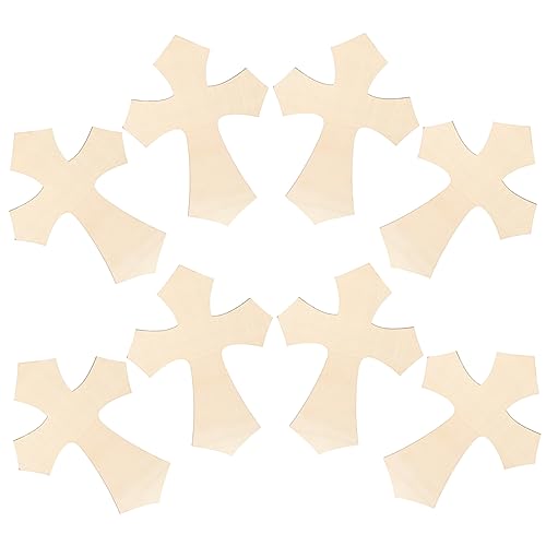 GLEAVI 8 Stück Holz kreuzen Leerzeichen Kreuz Wanddekoration Kreuzausschnitte leeres Kreuz ausgeschnitten Gebäude groß Holzausschnitte unvollendet kleine Holzkreuze Pappel GLEAVI 8 Stück Holz kreuzen Leerzeichen Kreuz Wanddekoration Kreuzausschnitte leeres Kreuz ausgeschnitten Gebäude groß Holzausschnitte unvollendet kleine Holzkreuze Pappel von GLEAVI
