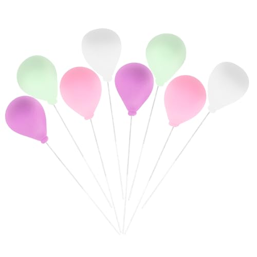 GLEAVI 8 Stück Maßstab Dekorative Mini Luftballons für Gartenlandschaft Realistische Formen Zufällige Farben für Mini Garten und Terrarien Zufällige Farbe von GLEAVI