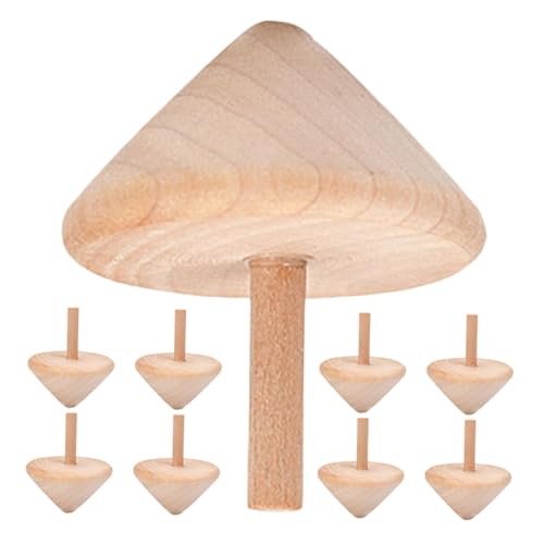 GLEAVI 9 Stück Kreiselspielzeug Aus Holz Holzkreisel Für Partys Holzkreisel Für Gedrehte Holzplatten Fiesta-holzplatten Spinning Top Toy Holzspielzeug-partygeschenk Hölzern Beige GLEAVI 9 Stück Kreiselspielzeug Aus Holz Holzkreisel Für Partys Holzkreisel Für Gedrehte Holzplatten Fiesta-holzplatten Spinning Top Toy Holzspielzeug-partygeschenk Hölzern Beige von GLEAVI