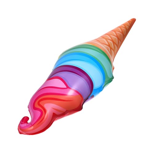 GLEAVI Aufblasbare Eistüte aus PVC Buntes Eisspielzeug für Kindergeburtstage Partydekoration Wiederverwendbar Leicht zu Reinigen GLEAVI Aufblasbare Eistüte aus PVC Buntes Eisspielzeug für Kindergeburtstage Partydekoration Wiederverwendbar Leicht zu Reinigen von GLEAVI