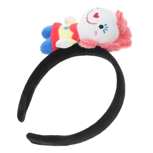 GLEAVI Clown-Stirnband Zirkus-Haarteil Clownhüte Clown-Zubehör clown kostüm Süßes Clownkostüm Plüsch-Kopfbedeckung Stirnband für Halloween Kostüm Stirnbänder Stoff von GLEAVI
