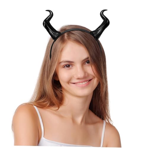 GLEAVI Dämonische Teufelshörner Haarreif Halloween Kopfband aus PP Leichtes Komfortables Accessoire für Karneval Kostümfeste Mottopartys und Cosplay Events von GLEAVI