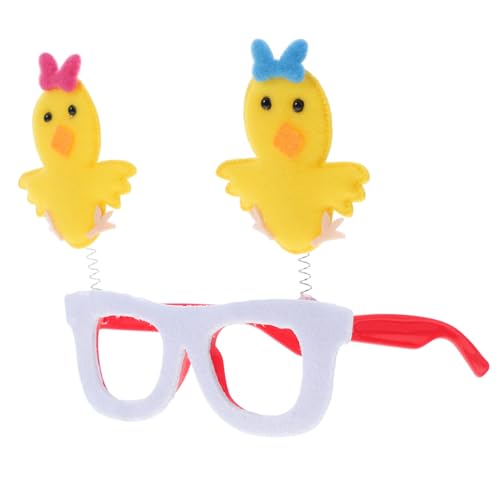 GLEAVI Easter Party Festival Glasses mit Lustigem Küken Design Bequemer Rahmen für Erwachsene und Kreative Foto Requisiten für Osterfeiern und Frühlingsfeste von GLEAVI