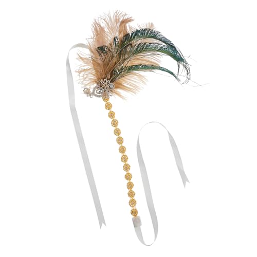GLEAVI Feder Stirnband mit Strassbesatz Flexiblem Design Vintage Kopfschmuck für Damen und Teens Vielseitiges Haarschmuck Accessoire für Hochzeiten Partys und Alltag GLEAVI Feder Stirnband mit Strassbesatz Flexiblem Design Vintage Kopfschmuck für Damen und Teens Vielseitiges Haarschmuck Accessoire für Hochzeiten Partys und Alltag von GLEAVI