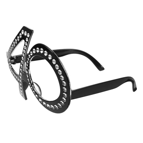 GLEAVI Geburtstagsbrille Glitzernde Foto Requisite für Partys Kreative Dekoration Sichere und Bequeme Tragbarkeit für Unvergessliche Fotos mit Freunden von GLEAVI