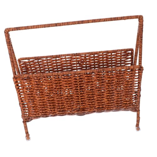 GLEAVI Gewebter Zeitschriften Organizer – Handgewebtes Bodenregal Aus Rattanimitat Rustikaler Zeitungskorb Für Das Wohnzimmer Im Büro Zuhause GLEAVI Gewebter Zeitschriften Organizer – Handgewebtes Bodenregal Aus Rattanimitat Rustikaler Zeitungskorb Für Das Wohnzimmer Im Büro Zuhause von GLEAVI