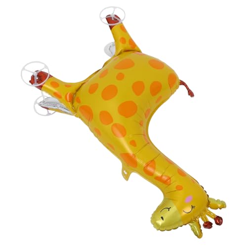 GLEAVI Giraffenballon Farm Ballons Aufblasbare Tiere Ballon Tier Kit Tierballons Aufblasbare Dschungeltiere Tier Geburtstagsparty Dekorationen Dschungel Dekorationen Aluminiumfolie Gelb von GLEAVI