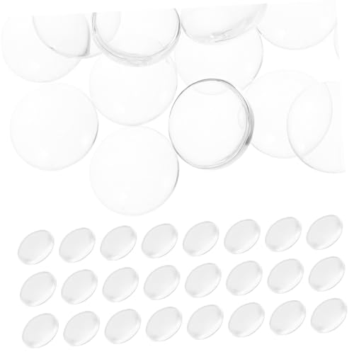 GLEAVI Glasfleck Basteln Aufkleber Herstellung Runden Kühlschrank Cabochons Für Kugelförmig Schmuck Wohnung Cabochon Aus Glas Flache Runde Glasperlen Transparent Plastik GLEAVI Glasfleck Basteln Aufkleber Herstellung Runden Kühlschrank Cabochons Für Kugelförmig Schmuck Wohnung Cabochon Aus Glas Flache Runde Glasperlen Transparent Plastik von GLEAVI