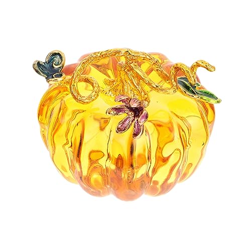 GLEAVI Glaskürbis Dekoration Gelbes Kürbis Ornament für Herbst Erntedankfest Halloween Handgefertigtes Tischdekor für Wohnzimmer Schlafzimmer und Geschäfte GLEAVI Glaskürbis Dekoration Gelbes Kürbis Ornament für Herbst Erntedankfest Halloween Handgefertigtes Tischdekor für Wohnzimmer Schlafzimmer und Geschäfte von GLEAVI