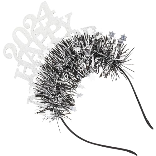 GLEAVI Glitzer Stirnband Silbern Leicht Festlich Party Haarschmuck Kopfschmuck für Neujahrsfeier Karneval Cosplay GLEAVI Glitzer Stirnband Silbern Leicht Festlich Party Haarschmuck Kopfschmuck für Neujahrsfeier Karneval Cosplay von GLEAVI