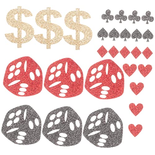 GLEAVI Glitzernde Poker Tischkonfetti aus Leichtem Vliesstoff Dekoratives für Themenparty Geburtstag Junggesellenabschied Schillernde Partykonfetti für Atmosphäre GLEAVI Glitzernde Poker Tischkonfetti aus Leichtem Vliesstoff Dekoratives für Themenparty Geburtstag Junggesellenabschied Schillernde Partykonfetti für Atmosphäre von GLEAVI