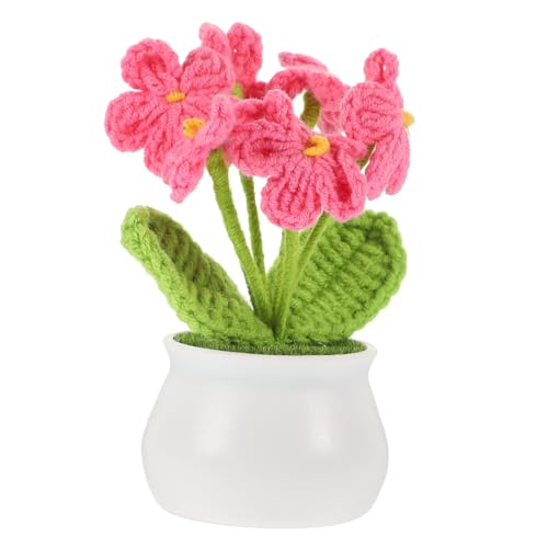 GLEAVI Handgefertigter Künstlicher Häkelblumen Topf mit Realistischer Lilienblume Stabiles Design Leichte Tischdekoration für Zuhause Büro Hotel und Farbverlaufende Desktop Deko GLEAVI Handgefertigter Künstlicher Häkelblumen Topf mit Realistischer Lilienblume Stabiles Design Leichte Tischdekoration für Zuhause Büro Hotel und Farbverlaufende Desktop Deko von GLEAVI