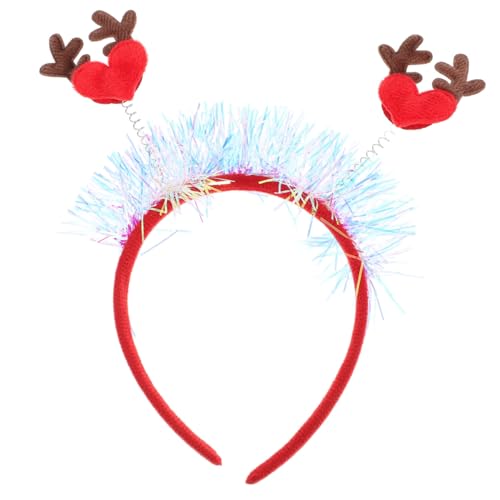 GLEAVI Herz Rentier Geweih Haarreif Bequemes Weihnachtsaccessoire für Frauen Perfektes Haarband für Festliche Anlässe Fotorequisiten Neujahrspartys GLEAVI Herz Rentier Geweih Haarreif Bequemes Weihnachtsaccessoire für Frauen Perfektes Haarband für Festliche Anlässe Fotorequisiten Neujahrspartys von GLEAVI