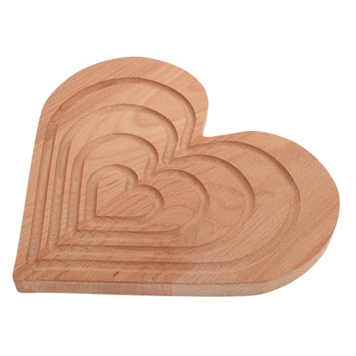 GLEAVI Herzförmige Servierplatte aus Holz Vielseitig Einsetzbar für Snacks Desserts und Obst Holztablett für Partys und Dekoration GLEAVI Herzförmige Servierplatte aus Holz Vielseitig Einsetzbar für Snacks Desserts und Obst Holztablett für Partys und Dekoration von GLEAVI