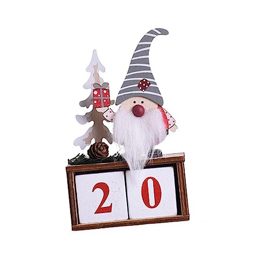 GLEAVI Holz Desktop Kalender Weihnachts Countdown Kalender aus Holzblock Handbemalt Langlebig Verstellbar Stilvolle Tischdekoration für Büro Wohnzimmer Lehrer und Klassenzimmer GLEAVI Holz Desktop Kalender Weihnachts Countdown Kalender aus Holzblock Handbemalt Langlebig Verstellbar Stilvolle Tischdekoration für Büro Wohnzimmer Lehrer und Klassenzimmer von GLEAVI