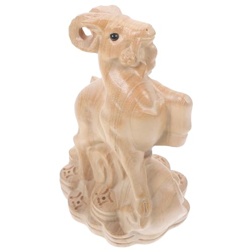GLEAVI Holz Geschnitzte Schaf Statue Handgefertigte Tierfigur aus Holz für Wohnraumdekoration Kreative Tischornament Deko für Zuhause Büro oder Auto Langlebig und Praktisch GLEAVI Holz Geschnitzte Schaf Statue Handgefertigte Tierfigur aus Holz für Wohnraumdekoration Kreative Tischornament Deko für Zuhause Büro oder Auto Langlebig und Praktisch von GLEAVI