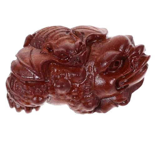 GLEAVI Holzfigur Kröte Tischdekoration Handgeschnitzt Vintage Holzkunstwerk Schreibtisch Ornament Geschenkidee für Büro und Wohnzimmer GLEAVI Holzfigur Kröte Tischdekoration Handgeschnitzt Vintage Holzkunstwerk Schreibtisch Ornament Geschenkidee für Büro und Wohnzimmer von GLEAVI