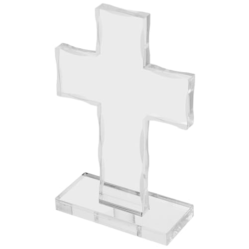 GLEAVI Inspirierender Acryl-Kreuzständer, religiöse Statue, Taufe für christlichen Glauben GLEAVI Inspirierender Acryl-Kreuzständer, religiöse Statue, Taufe für christlichen Glauben von GLEAVI