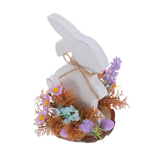 GLEAVI Kaninchen-Desktop-Dekoration Formschnitt für Osterhasen Tischdeko zu Ostern Bunny Tischdekor Bauernhaus Land Kaninchen-Desktop-Ornamente Hasenschild aus Holz Schaum GLEAVI Kaninchen-Desktop-Dekoration Formschnitt für Osterhasen Tischdeko zu Ostern Bunny Tischdekor Bauernhaus Land Kaninchen-Desktop-Ornamente Hasenschild aus Holz Schaum von GLEAVI