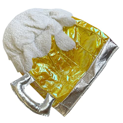GLEAVI Lustige Bierkopfhaube Cosplay Hut Party Accessoire für Fotos Karneval Bequemes Material für Geburtstags Kostümpartys Niedliches Design für Erwachsene von GLEAVI