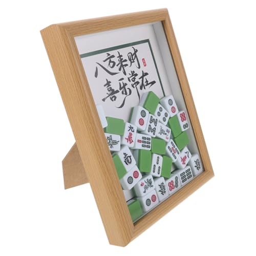 GLEAVI Mahjong Bilderrahmen aus Holz DIY Traditionelles Chinesisches Handwerk Stabiler Fotohalter für Tischdekoration Einzigartiges Wohnaccessoire Geschenkidee für Haus und Feier GLEAVI Mahjong Bilderrahmen aus Holz DIY Traditionelles Chinesisches Handwerk Stabiler Fotohalter für Tischdekoration Einzigartiges Wohnaccessoire Geschenkidee für Haus und Feier von GLEAVI