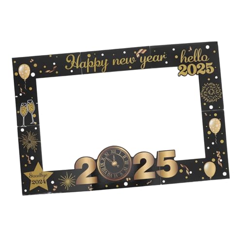 GLEAVI Neujahr Fotorequisiten Handheld Foto für Familienfeiern Silvester und Neujahrsfeiern Spaßige Deko für Unvergessliche und Erinnerungen GLEAVI Neujahr Fotorequisiten Handheld Foto für Familienfeiern Silvester und Neujahrsfeiern Spaßige Deko für Unvergessliche und Erinnerungen von GLEAVI