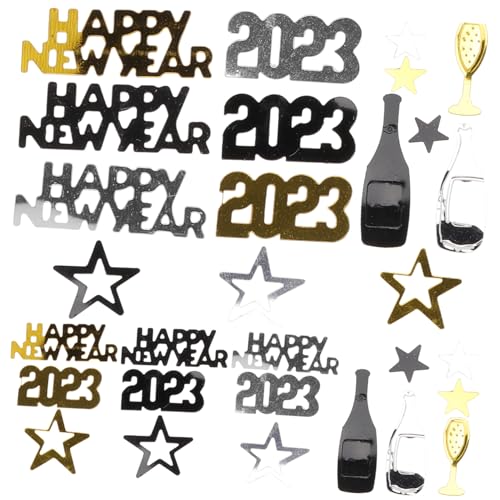 GLEAVI Neujahrsfeier Konfetti Deko Schwarze und Goldene Tischstreudeko für Party Hochwertige Materialien Tischdekoration für Silvester und Feste GLEAVI Neujahrsfeier Konfetti Deko Schwarze und Goldene Tischstreudeko für Party Hochwertige Materialien Tischdekoration für Silvester und Feste von GLEAVI