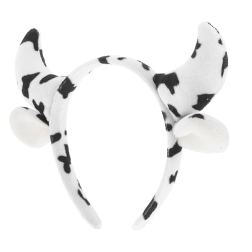 GLEAVI Niedliches Kuhhörner Haarreif Tierohren Stirnband für Karneval und Bauernhof Kostüm Damen Mädchen Party Zubehör und Cosplay Accessoires GLEAVI Niedliches Kuhhörner Haarreif Tierohren Stirnband für Karneval und Bauernhof Kostüm Damen Mädchen Party Zubehör und Cosplay Accessoires von GLEAVI