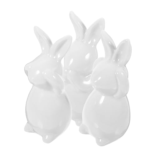 GLEAVI Nordischen Hasenfiguren Keramische Dekoration für Ostern Einzigartige Tischdeko für Zuhause Langlebige und Hasen Statuen Weiß GLEAVI Nordischen Hasenfiguren Keramische Dekoration für Ostern Einzigartige Tischdeko für Zuhause Langlebige und Hasen Statuen Weiß von GLEAVI
