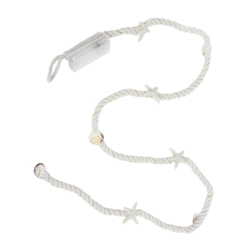 GLEAVI Ocean Thema Lichterkette aus Juteseil mit Muschel Seestern dekoration Batteriebetrieben Langlebig und Sicher für Kinderzimmer Wohnzimmer und Meeres partybeleuchtung GLEAVI Ocean Thema Lichterkette aus Juteseil mit Muschel Seestern dekoration Batteriebetrieben Langlebig und Sicher für Kinderzimmer Wohnzimmer und Meeres partybeleuchtung von GLEAVI